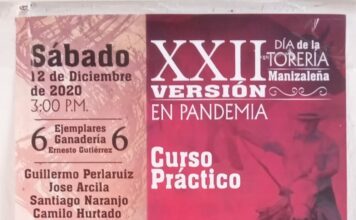 Logramos celebrar la versión XXII DE LA TORERIA MANIZALEÑA